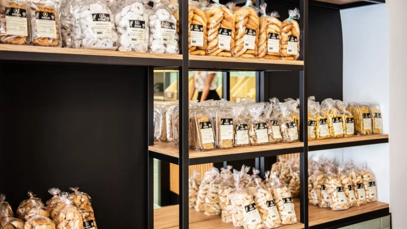 Espositore prodotti secchi Panificio Anselmo, seconda vista