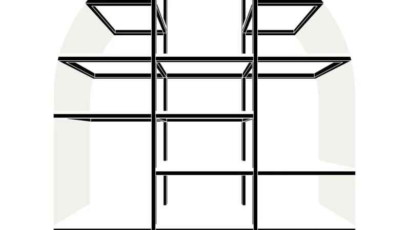 Animazione prospetto colorato Panificio Anselmo con espositori paste secche e taralli