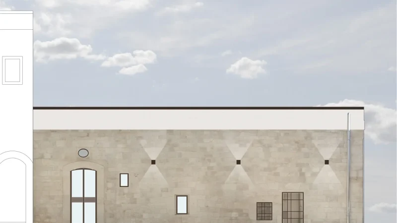 Prospetto facciata esterna Panificio Anselmo, seconda angolazione